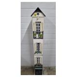 Wood Townhouse Style CD Storage Tower
