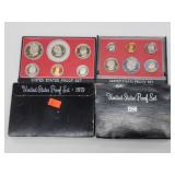 1979 & 1980 US Coin Proof Sets