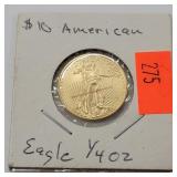 2008 American Eagle 1/4oz. Gold Coin