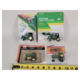 1/64 Oliver 1755 & 3 John Deere Tractors