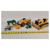 Tonka Crawler & Payloader, 1/64 JD Tractors, &
