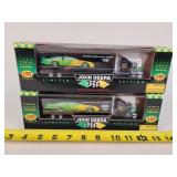 2 - 1/87 John Deere Race Car Transporter