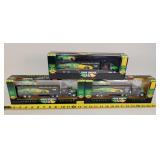 3 - 1/64 John Deere Race car Transport w/