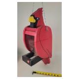 22" Tall Cardinal Bird Feeder