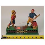 Cast Iron Baseball Bank Repo - Missing screw