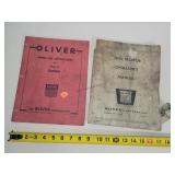 Oliver 15 Combine Manual & 1800 Tattered Manual