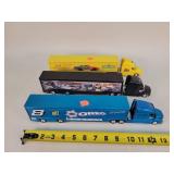 3- 1/64 Nascar Team Haulers - Played