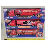 3- 1/64 Nascar Racing Semis