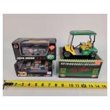 2- 1/43 John Deere Nascars & Golf Cart Bank