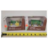 1/43 John Deere A Tractor & Flare Wagon