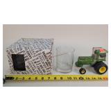 John Deere Pacesetter Decanter & 4 JD Glasses