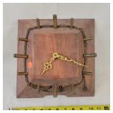 Walnut Bullet Weight Run Clock - No Weight