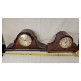 2- Vintage Windup Mantle Clocks