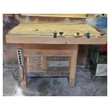 50" x 37" Work Bench w/ Clamp & Drawers