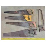 5- Vintage Hand Saws