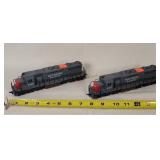 2- HO Scale Southern Pacific Train Engines