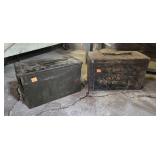 2 Metal Ammo Boxes