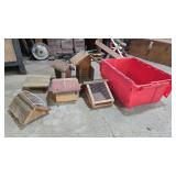 Wooden Bird Feeders & Tote