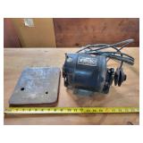 Delco 1/6 HP Motor - works & Metal Plate