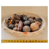 16" Basket of Decor Gourds