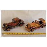 2- Wooden Model Cars