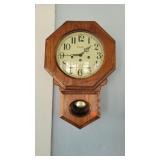 Linden Westminster Oak Wall Clock - 21"t