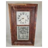 Vintage Weight Driven Wall Clock - 15x26