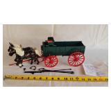 Diecast Corn Wagon w/ Alum. Team of Horses