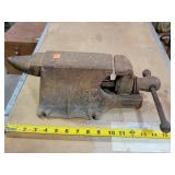 Anvil Bench Vise - 16"l - Chipped by Turn Piece