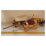 3- Wooden Horse Drawn Wagon