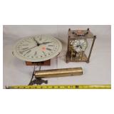 9" Dia. Clock & Hamilton Anniversary Clock