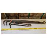 4- Pry Bars - 18" to 38"