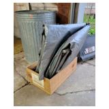 Tarp & Wooden Box