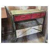Rolling Shop Table 36" x 19"