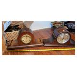 2- Windup Mantle Clocks