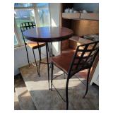 Wood Topped Bar Table - 43"t - 30" Dia.