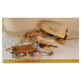 4- Wooden Wagons