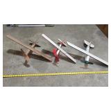 3 Wooden Spinner Airplanes