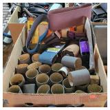 Box of Sand Paper Tubes & Discs