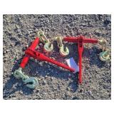 2- New 9200lb Ratchet Chain Binders 3/8 - 1/2