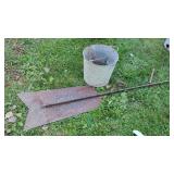 Galvenized Bucket & Windmill Fin