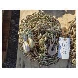2- New 5/16" 20ft. G70 Chains