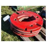 4- IH Tractor Wheel Weights - 24" Dia.