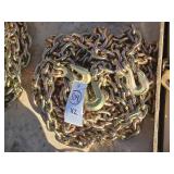 2- New 3/8" 20ft. G70 Chains