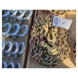 2- New 3/8" 20ft. G70 Chains