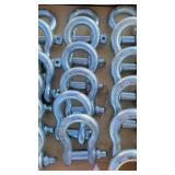 6- New 1" Screw Pin Anchor Shackles