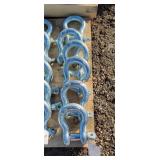 6- New 1 1/8" Screw Pin Anchor Shackles