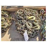 2- New 3/8" 20ft. G70 Chains