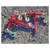 2- New 9200lb Ratchet Chain Binders 3/8 - 1/2