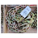 2- New 3/8" 20ft. G70 Chains